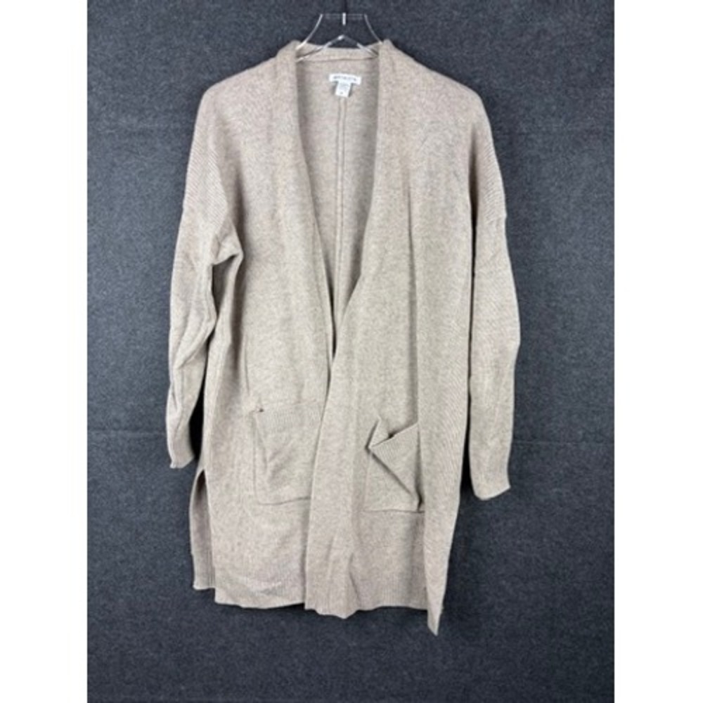 Athleta Spirit Wool Cashmere Wrap Cardigan Oatmeal Heather Womens M 599676 NWT